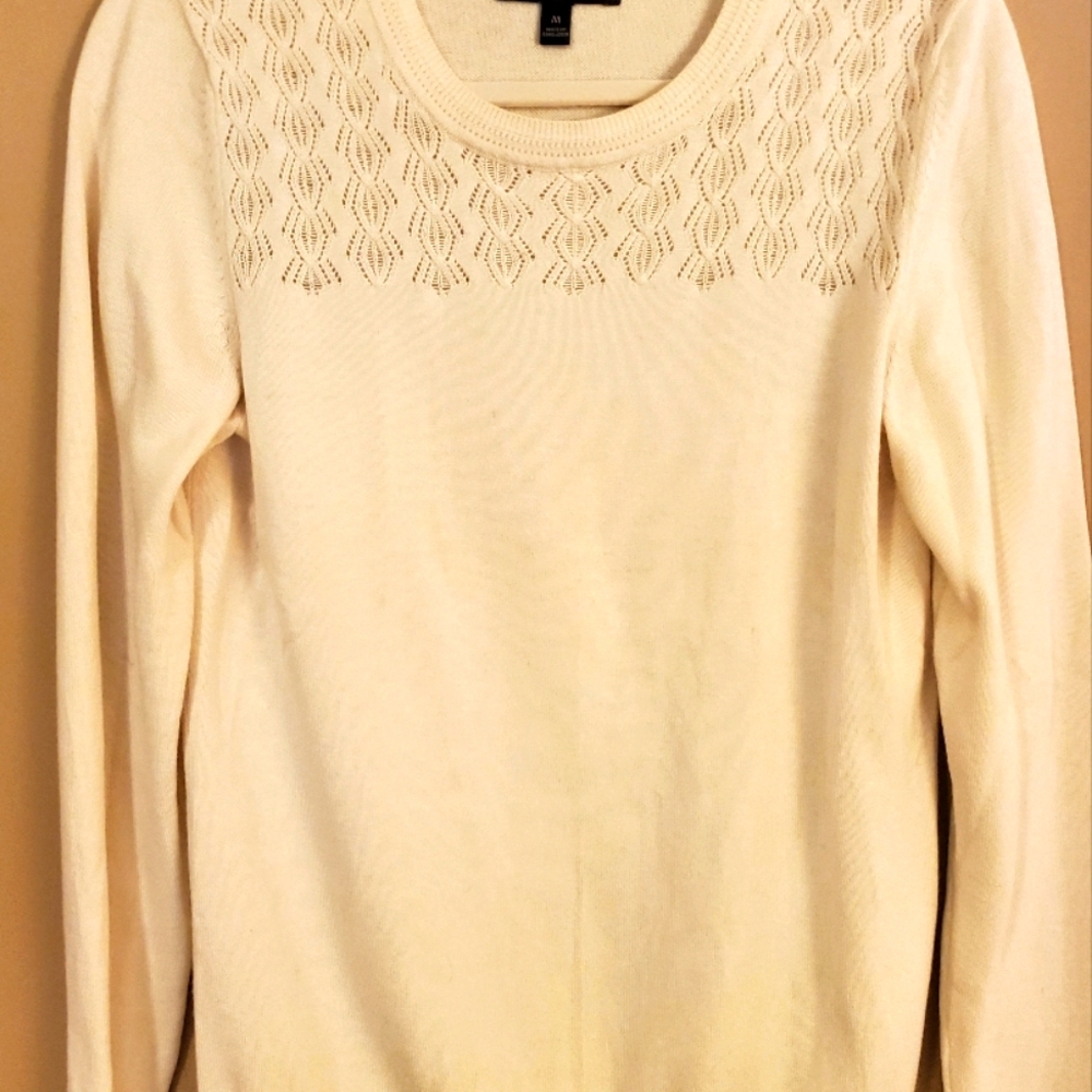 Banana Republic Factory Sweater, Medium, Cream